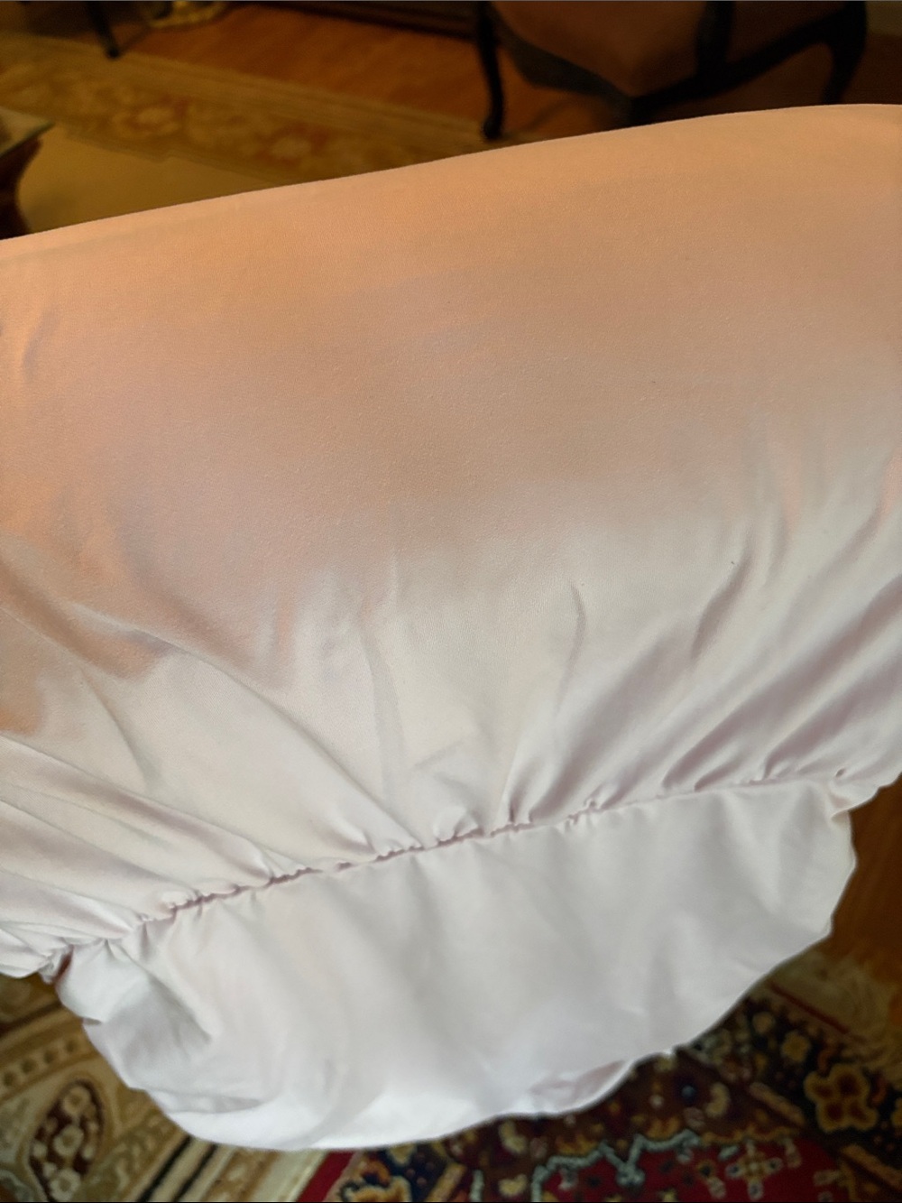 Women's Light Pink Ruched T-Shirt Dress - Picture 3 of 4
